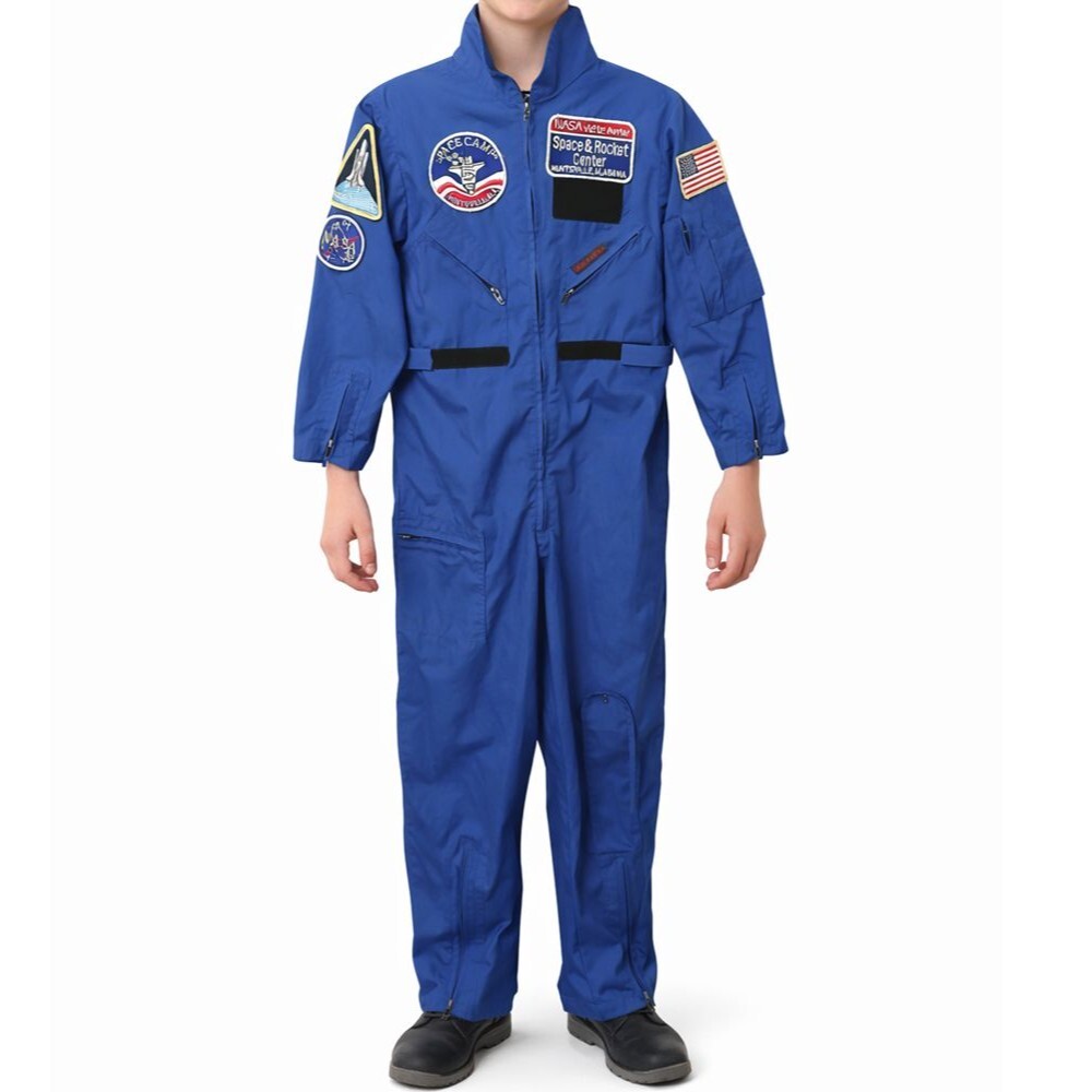 NASA US Space Camp Flight Suit Youth Kids 14 Coveralls Jumpsuit Souvenir Uniform